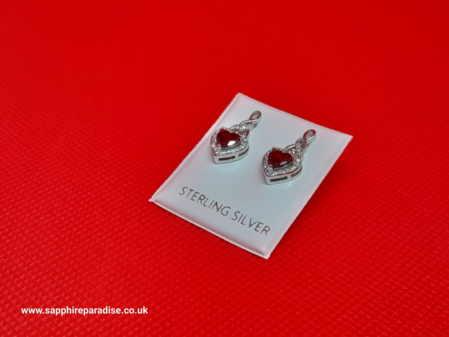 Silver Earrings,Sterling Silver Earrings, Diamond Stud Earrings, Heart Cubic Zirconia Earrings |Halo Earrings Jewellery for Brides Bridesmaids