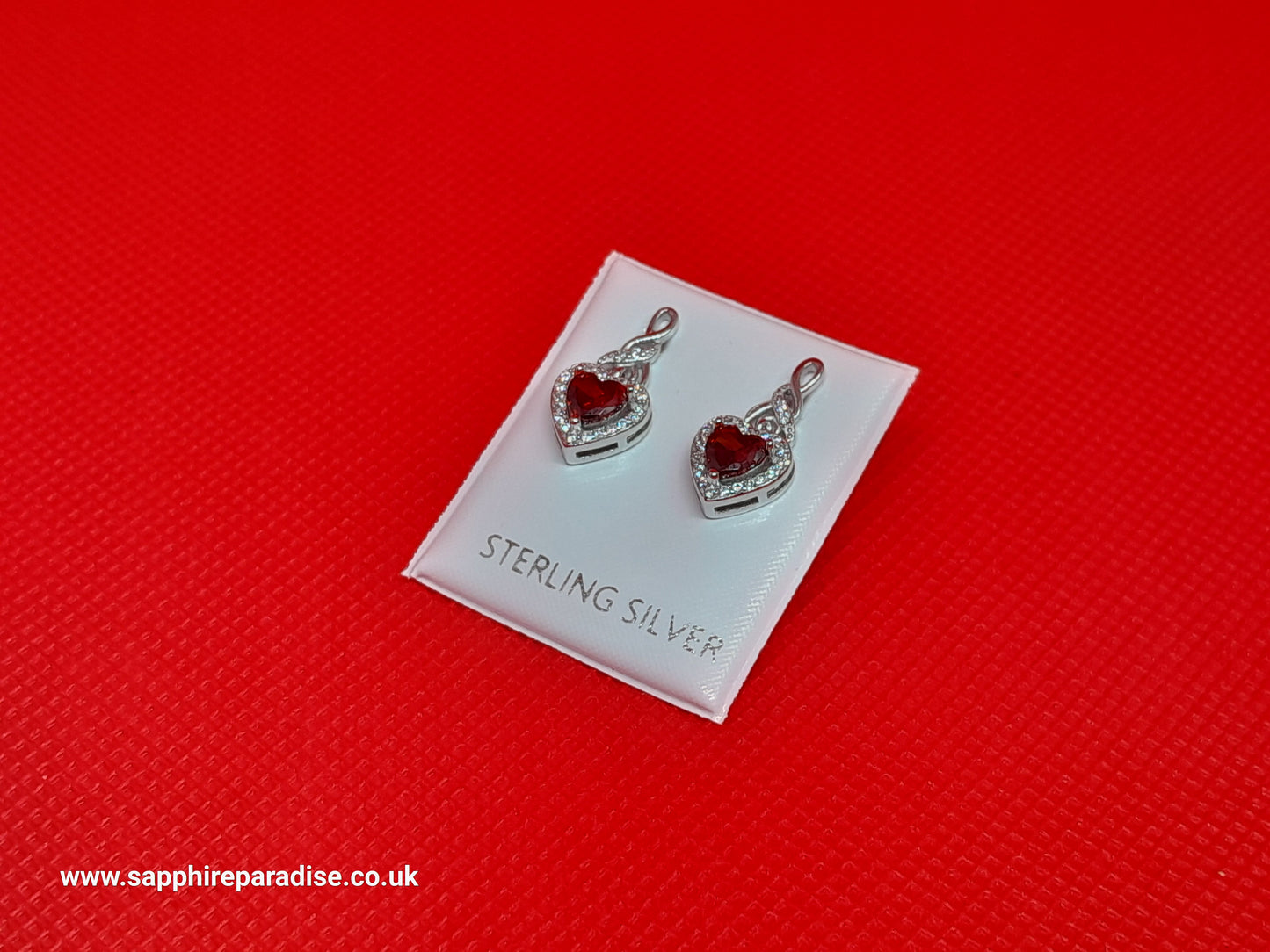 Silver Earrings,Sterling Silver Earrings, Diamond Stud Earrings, Heart Cubic Zirconia Earrings |Halo Earrings Jewellery for Brides Bridesmaids