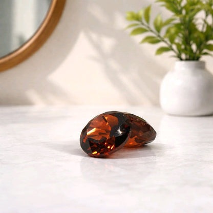Natural Rhodolite Garnet (Pair)